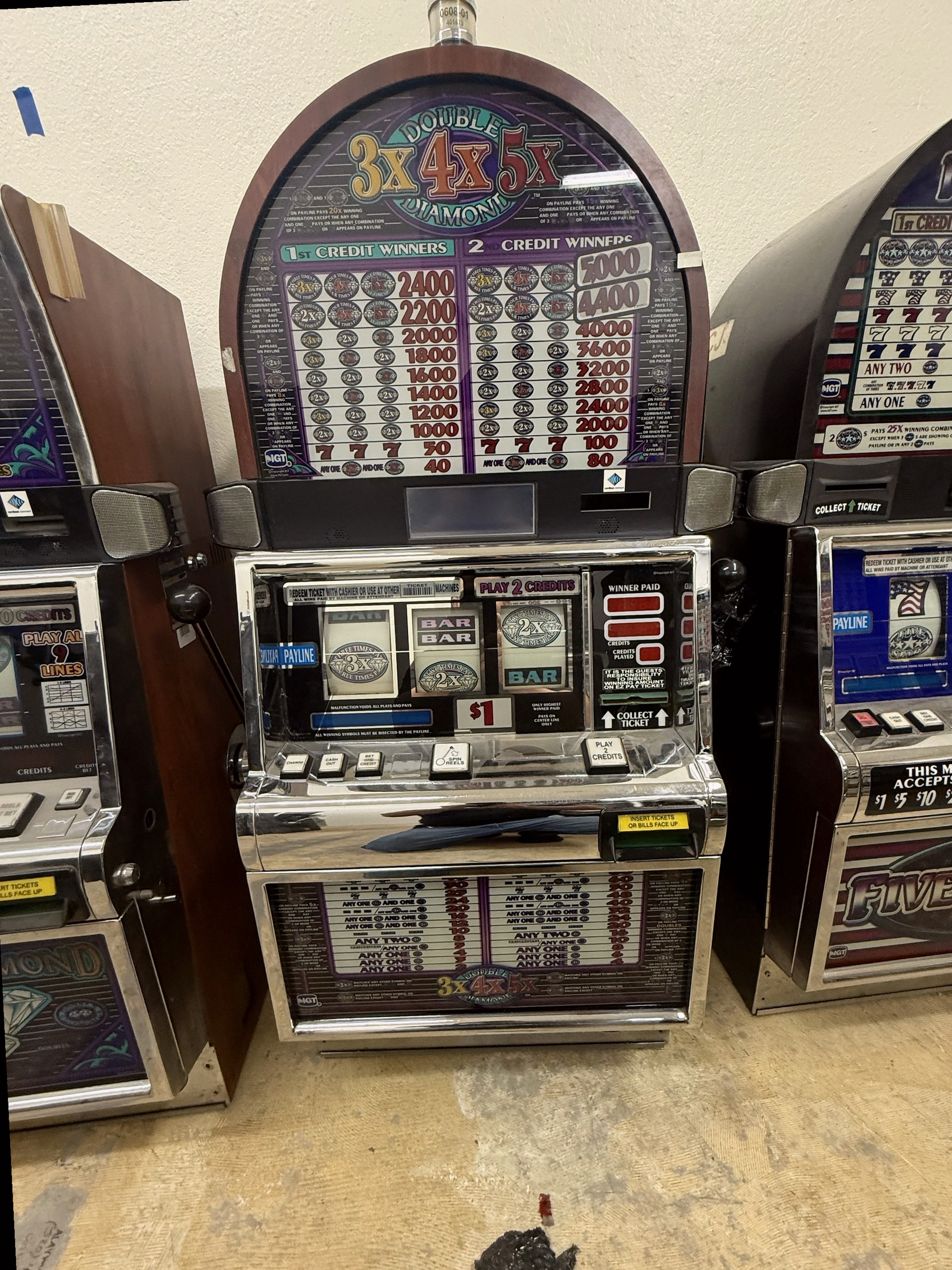 IGT S2000 Double 3x4x5x Diamond Reel Machine